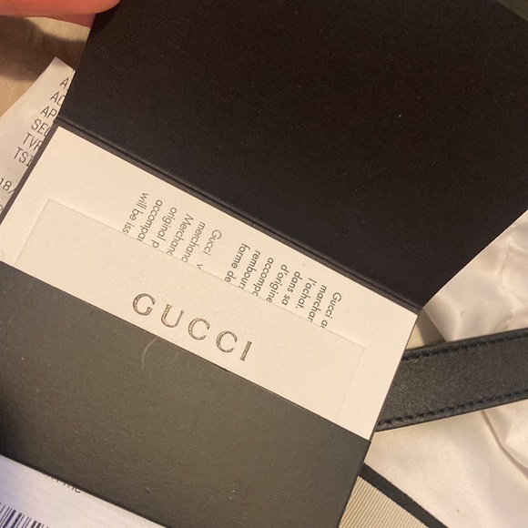 Authentic Black leather Gucci belt. Full set: box, dust bag, receipt. - Picture 5 of 5